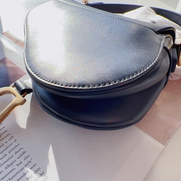 Dior Mini Saddle Bag Black Calfskin - Picture 6 of 6